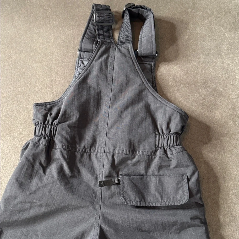 Kids Slalom Black Insulated Overall Snow Bib Toddler Size XL